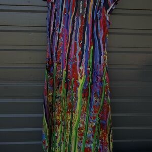 Colorful Striped Women's Dress